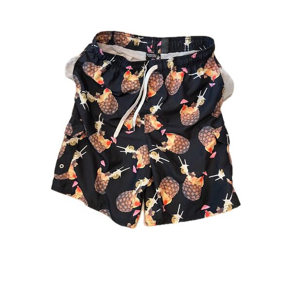 Beverly Hills Polo Club Pineapple Swim/Surf Shorts Mens XL - Picture 1 of 3